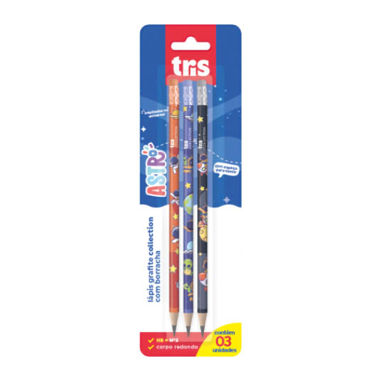 LAPIS GRAF COLLECT ASTRO POTE TRIS 1X3UN