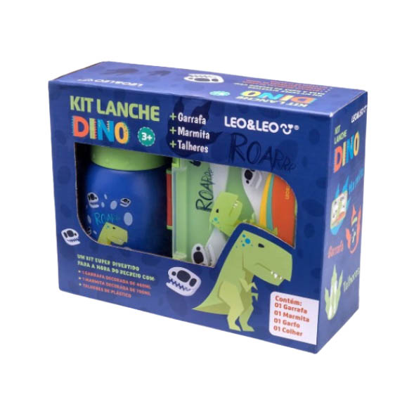 KIT LANCHE DINO GARRAF MARM LEO