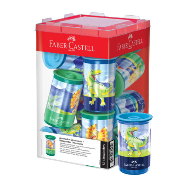 APONTADOR C D DINOSSAURO FABER 1X12UN