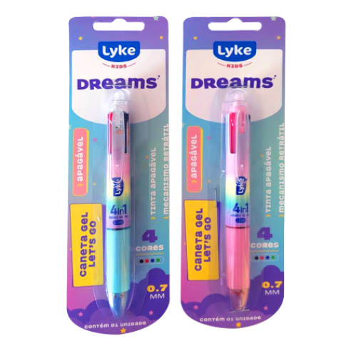 CANETA APAG DREAMS 4 EM 1 LYKE 1X1UN