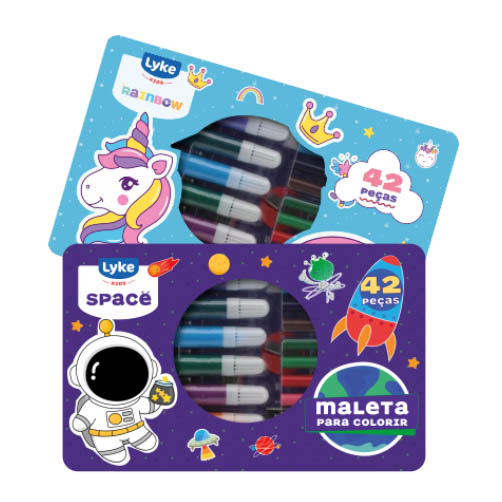MALETA P COL RAINBOW UNIC LYKE 1X42UN