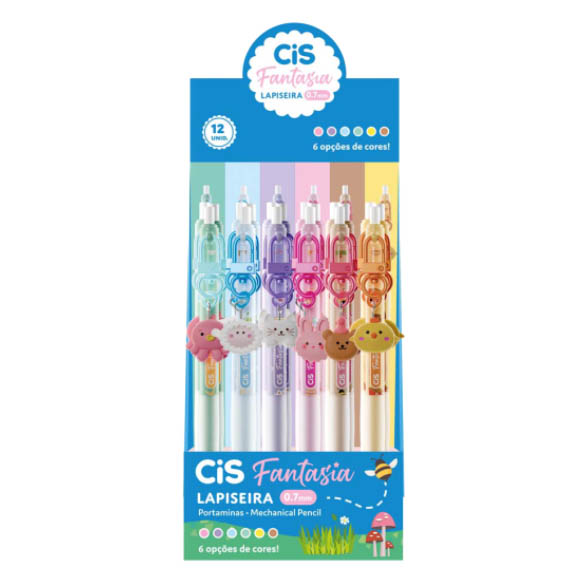 LAPISEIRA 0,7MM FANT ANIMAIS CIS 1X12UN