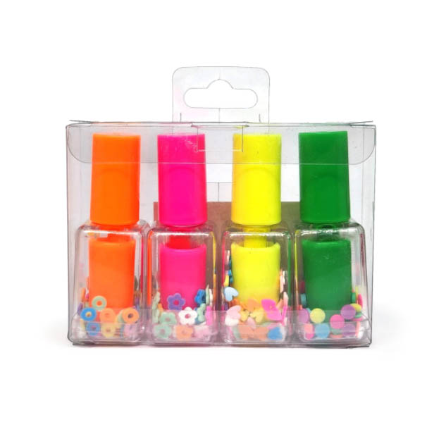 MARCA TEXTO ESMALTE NEON KIT 1X4UN