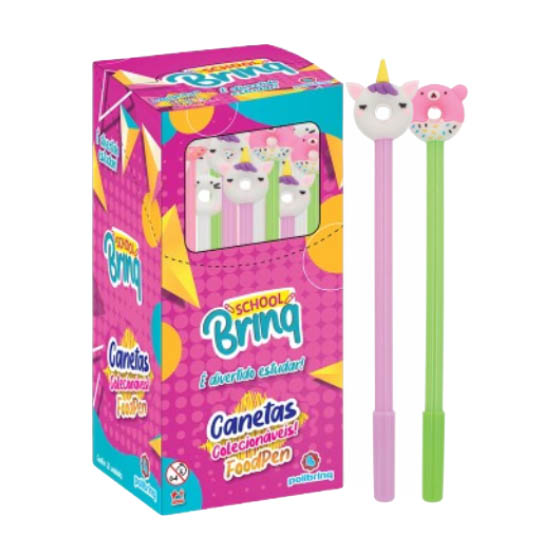 CANETA FOODPEN DIVERTIDAS SCHOOL1X20UN