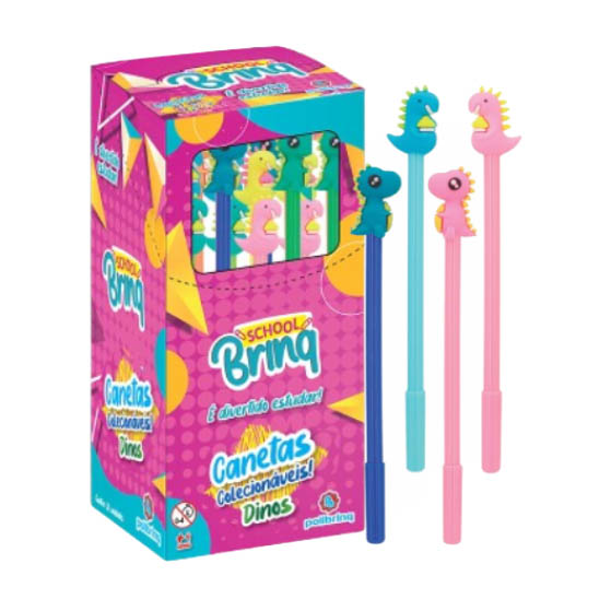 CANETA DINOS DIVERT SCHOOL BRIN 1X20U