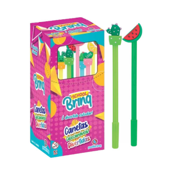 CANETA FRUTAS CACT DIVERT SCHOOL 1X20U
