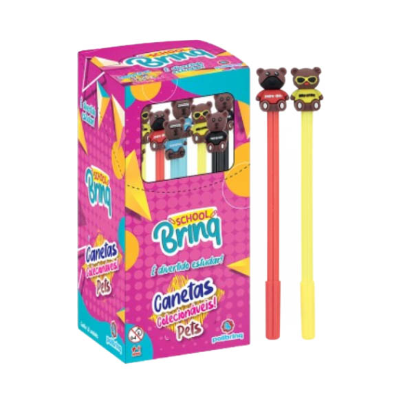 CANETA PETS DIVERT SCHOOL BRIN 1X20UN
