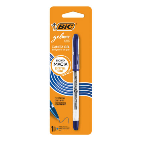 CANETA GEL STIC AZUL BIC 1X1UND