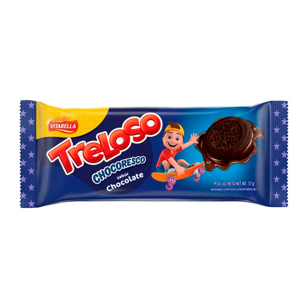 BISC RECH  TRELOSO DOCE DE LEITE 30X37G