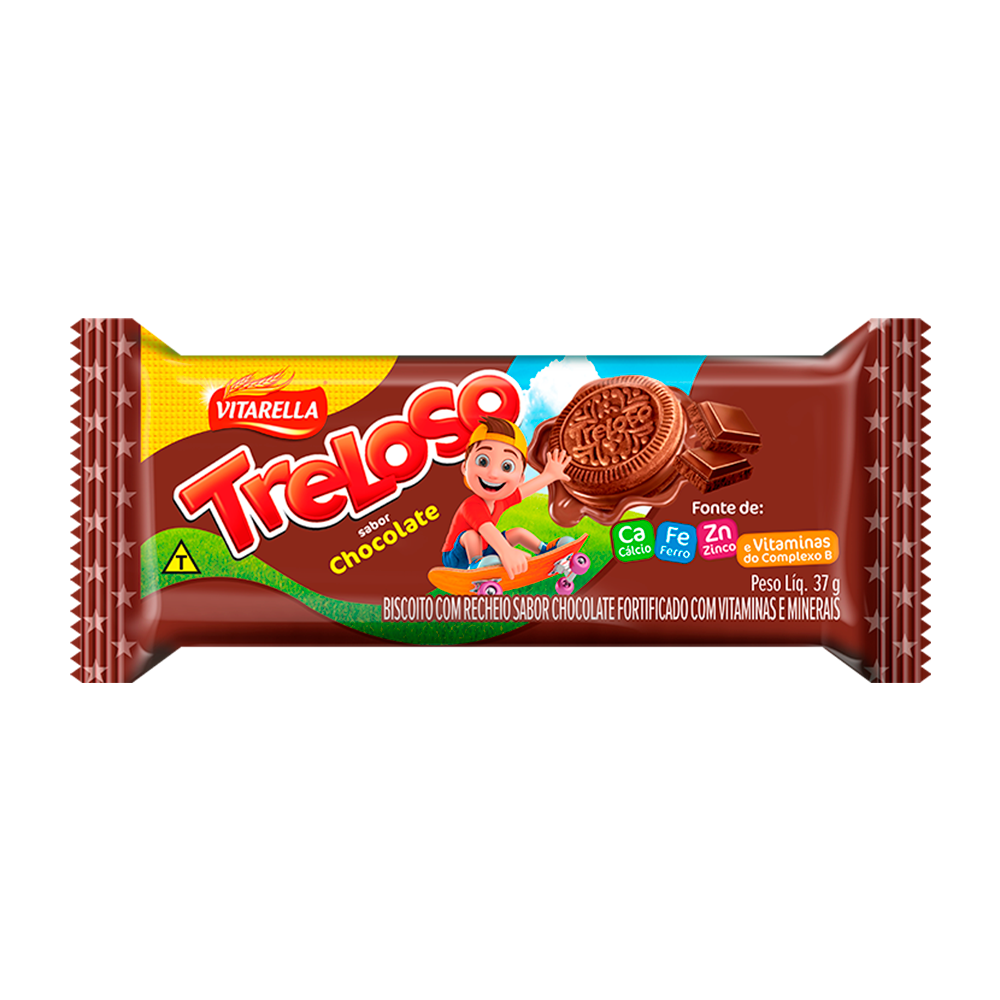 BISC RECH  TRELOSO CHOCOLATE 30X37G
