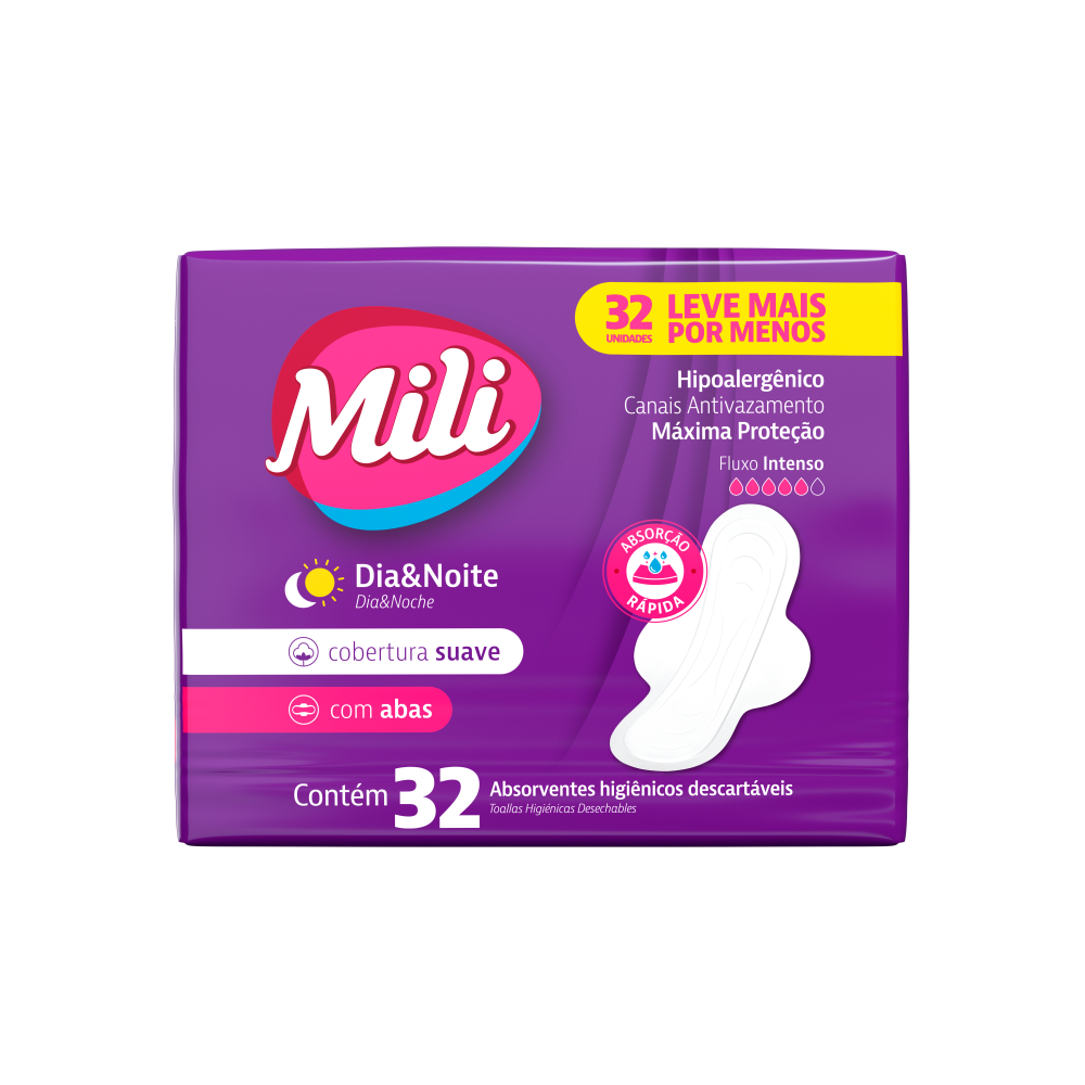 ABS MILI DIA&NOITE SUAVE C ABAS 1X32UN