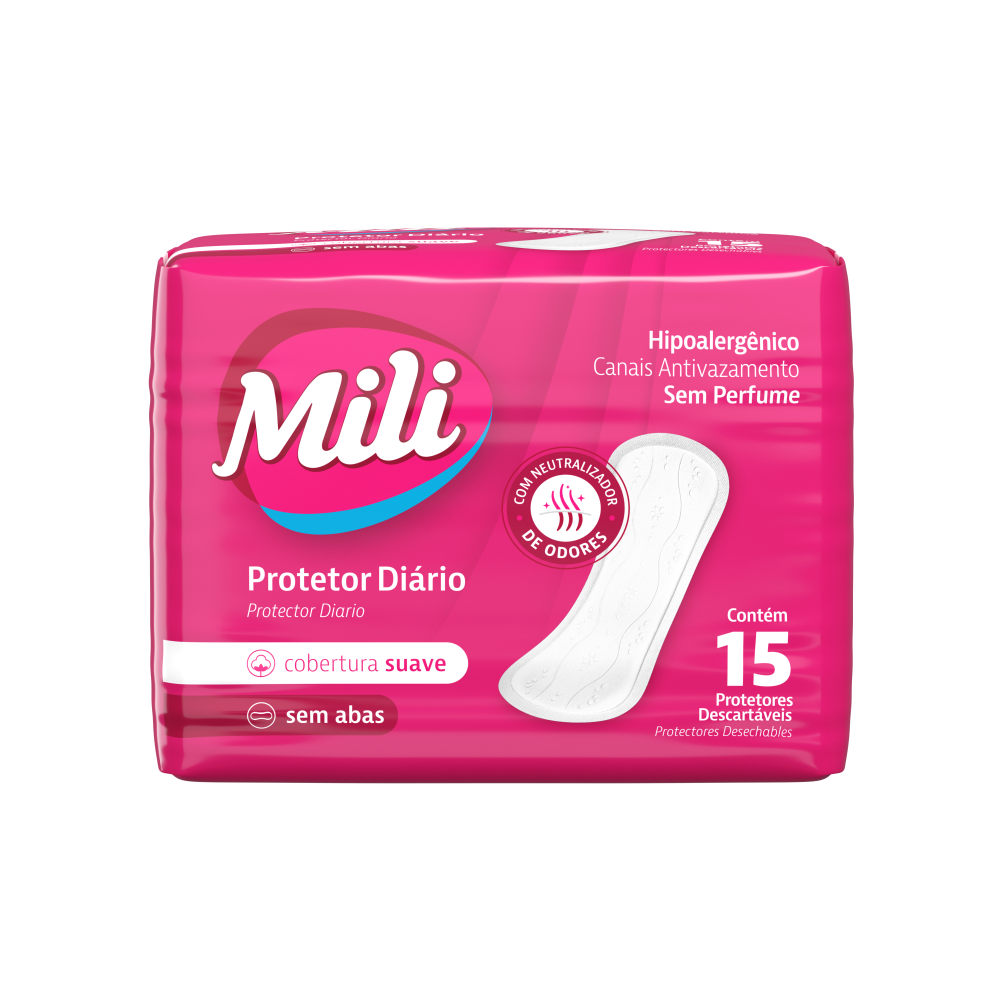 ABS PROTETOR DIARIO MILI 1X15UN