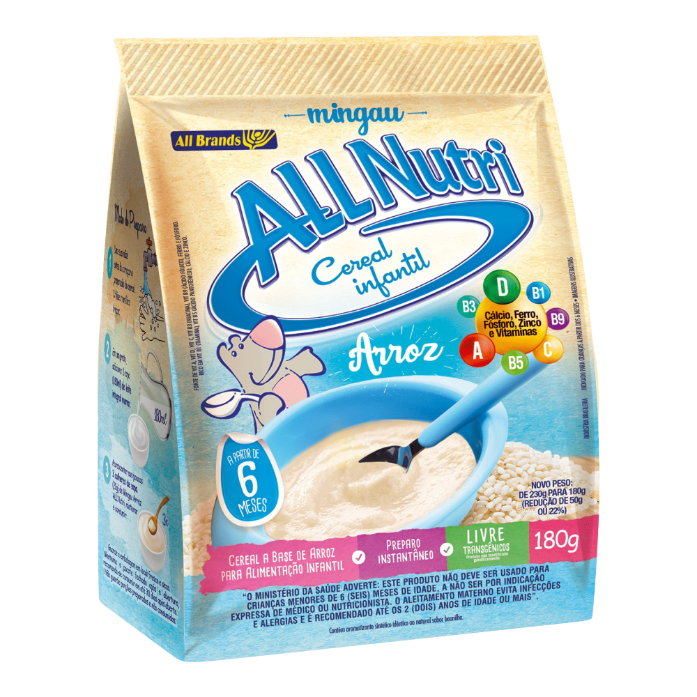 MINGAU ALLNUTRI ARROZ 1X180G