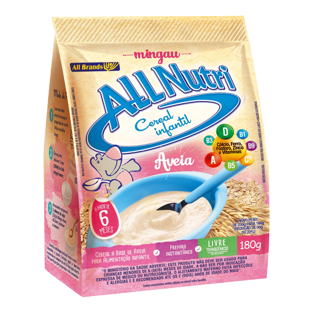 MINGAU ALLNUTRI AVEIA 1X180G