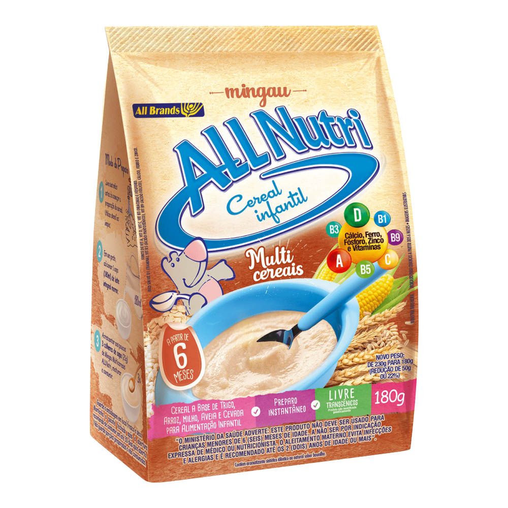 MINGAU ALLNUTRI MULTICEREAIS 1X180G