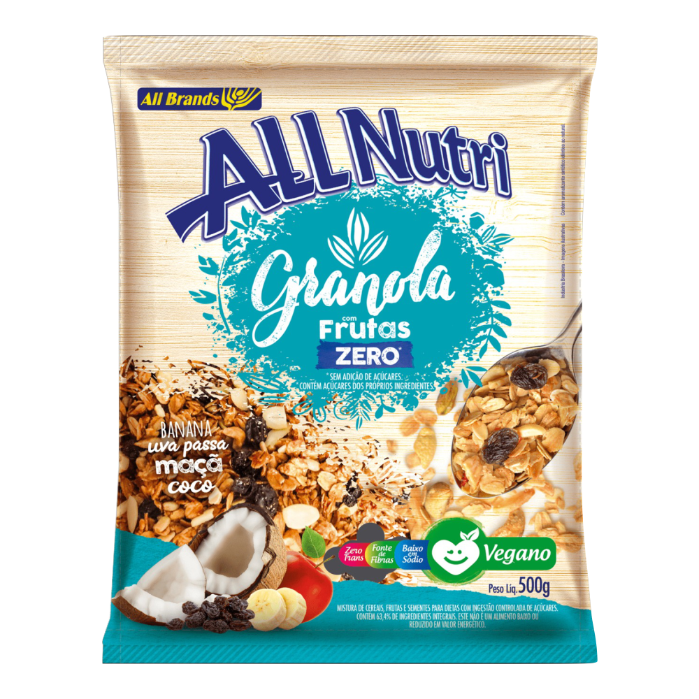 GRANOLA ALLNUTRI C/FRUTAS Z ACUCAR 1X230