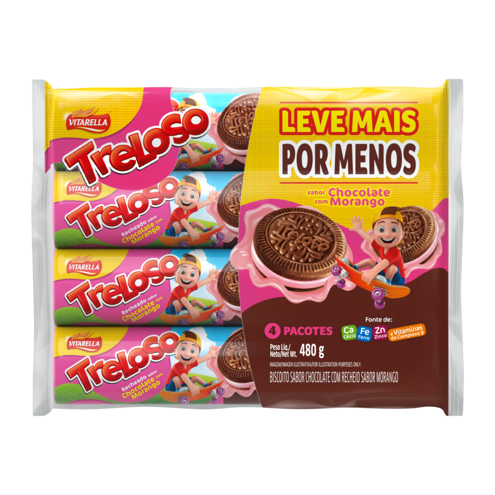 BISC RECH. TRELOSO CHOC C MORANGO 1X480G