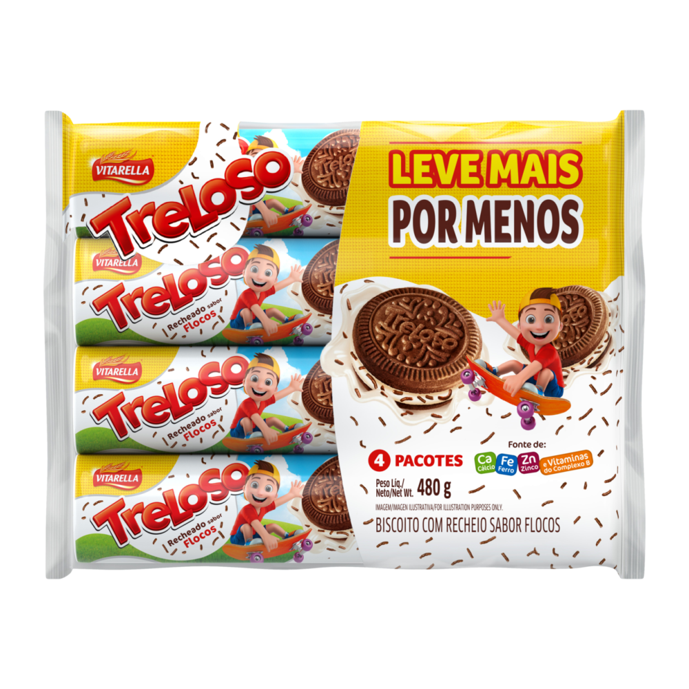 BISC RECH. TRELOSO FLOCOS 1X480G
