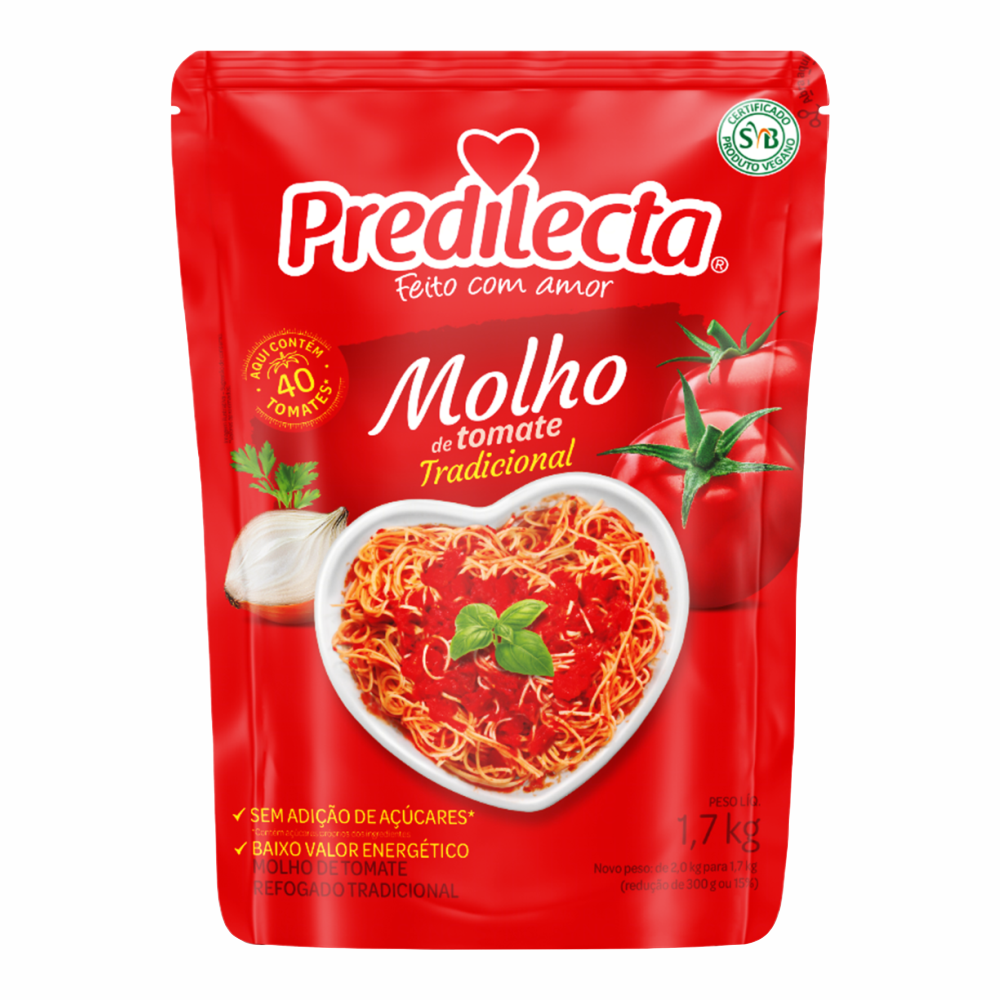 MOLHO PREDILECTA SH REFOGADO 1X1,7KG