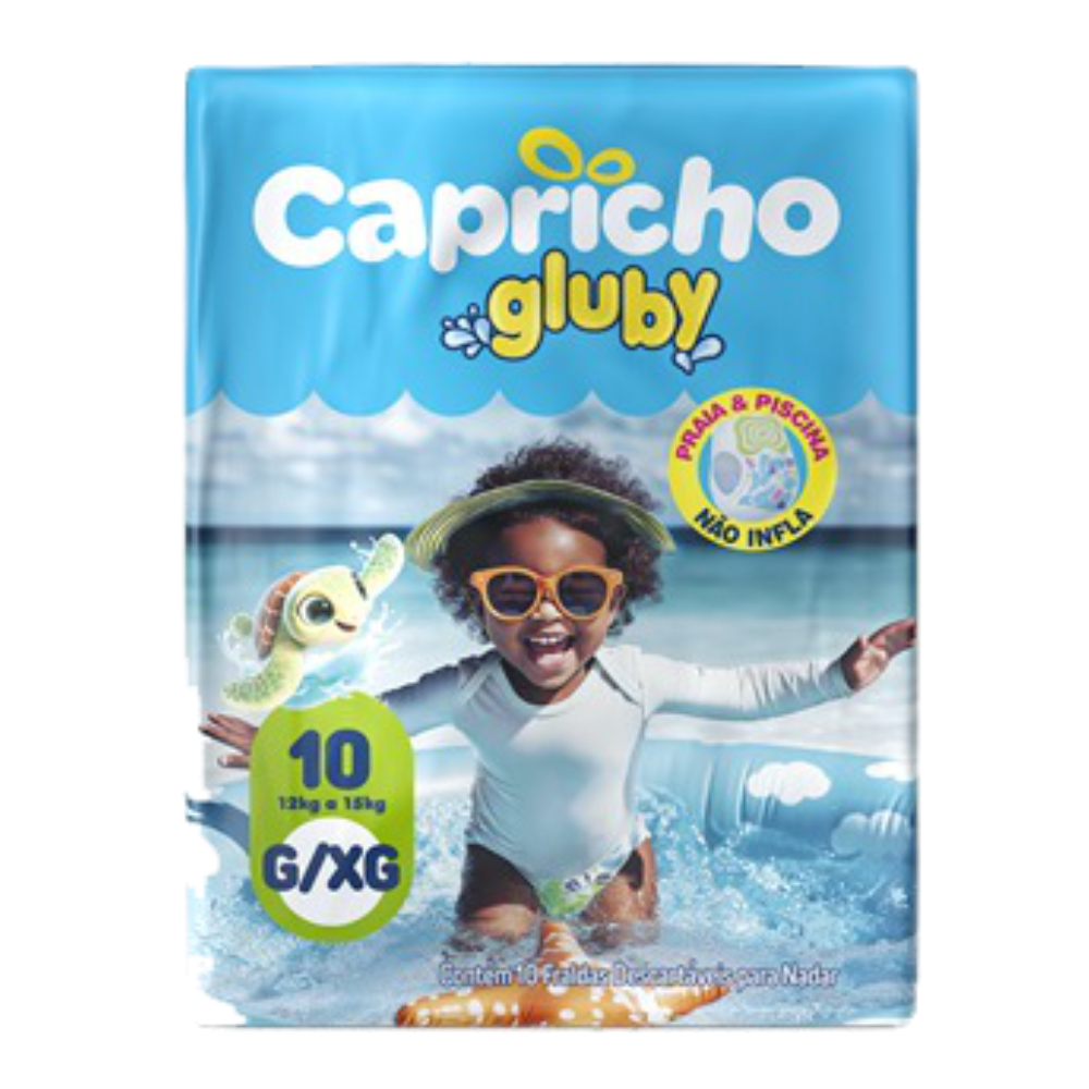 FRALDA CAPRICHO GLUBY REGULAR G/XG 1X10U