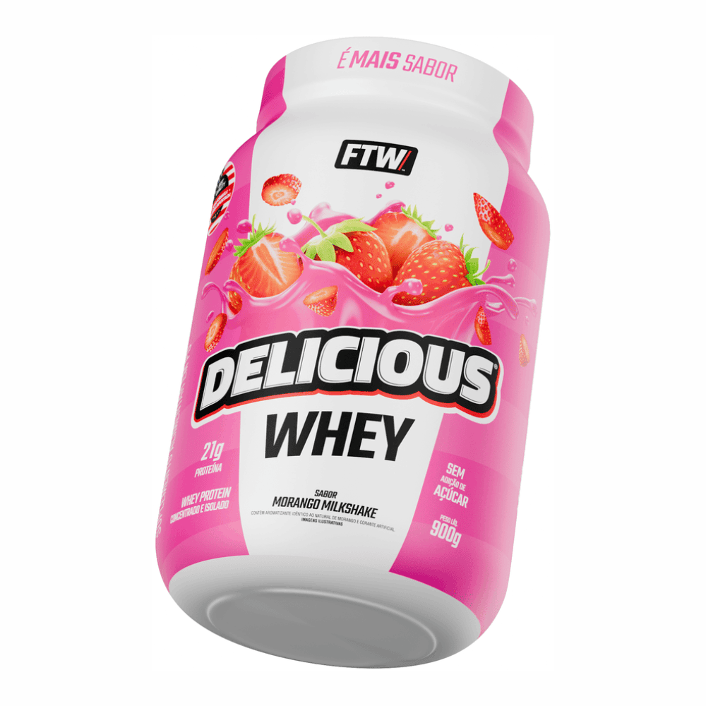 WHEY DELICIOUS POTE MORANGO MILK 1X900G
