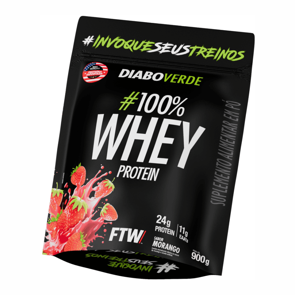 WHEY DIABO VERDE SH MORANGO 1X900G