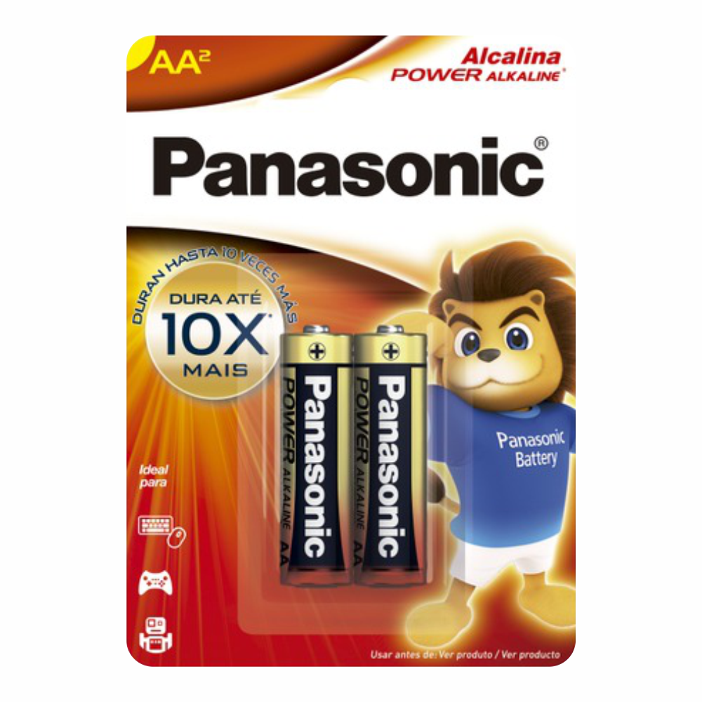 PILHA ALCALINA AA PANASONIC 1X2UN