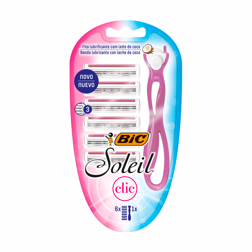 BARB  REC BIC SOLEIL CLIC BL 6REC UN