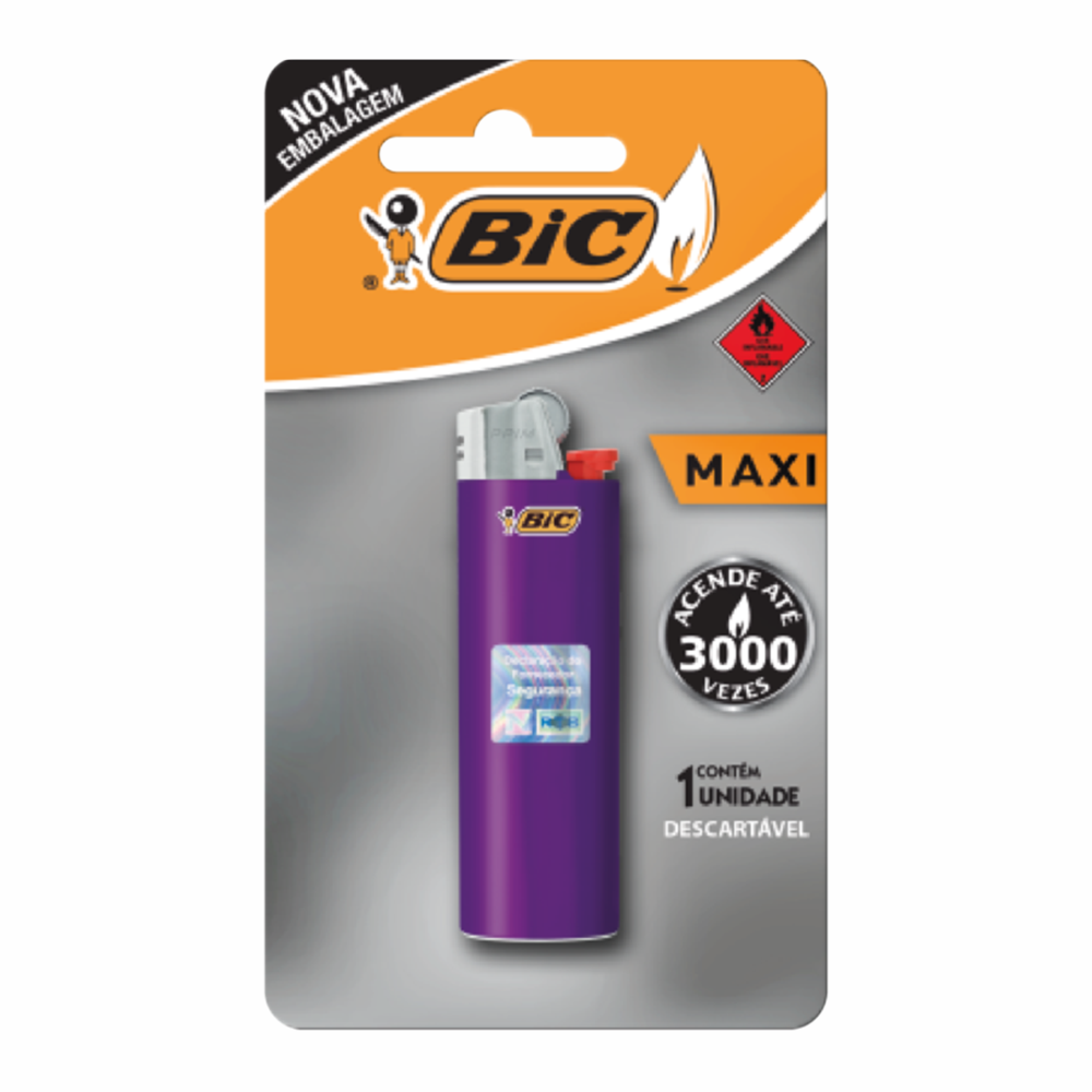 ISQUEIRO BIC MAXI J6 BL 1X1UN