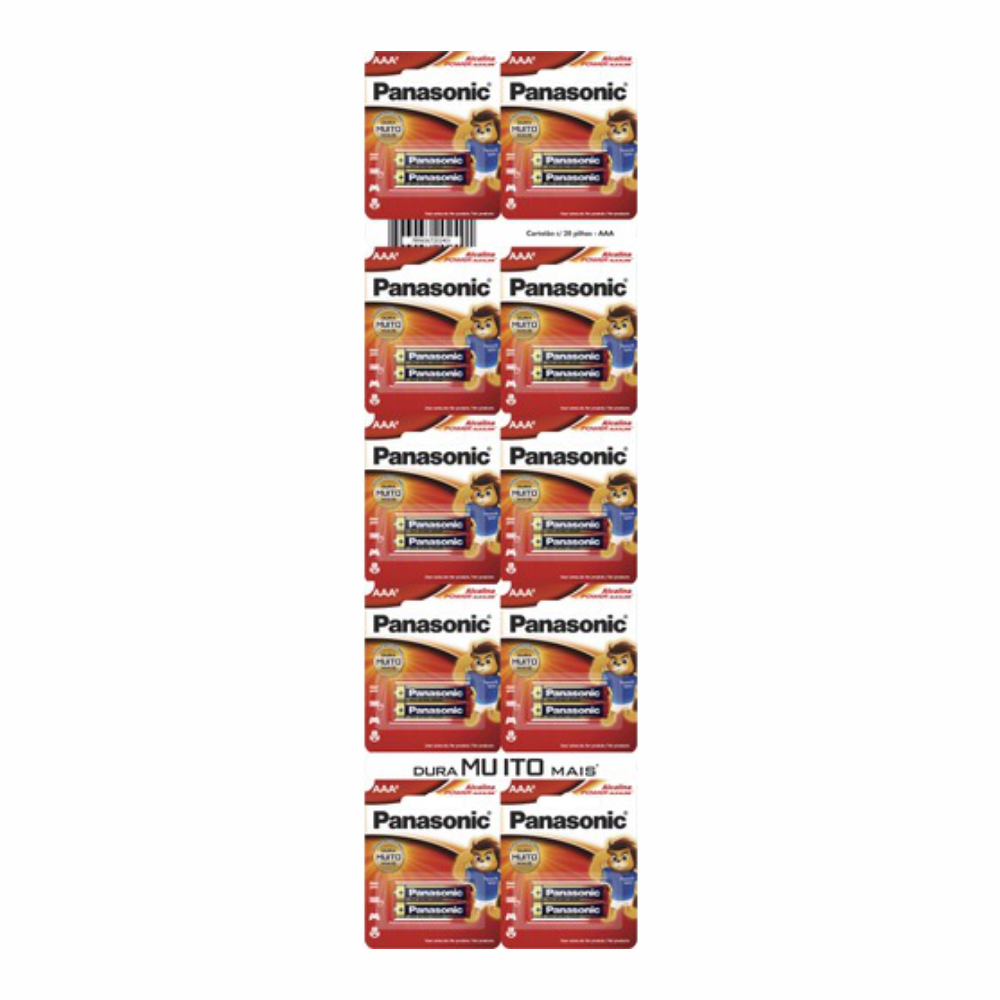 PILHA ALCALINA AAA PANASONIC 10X2UN