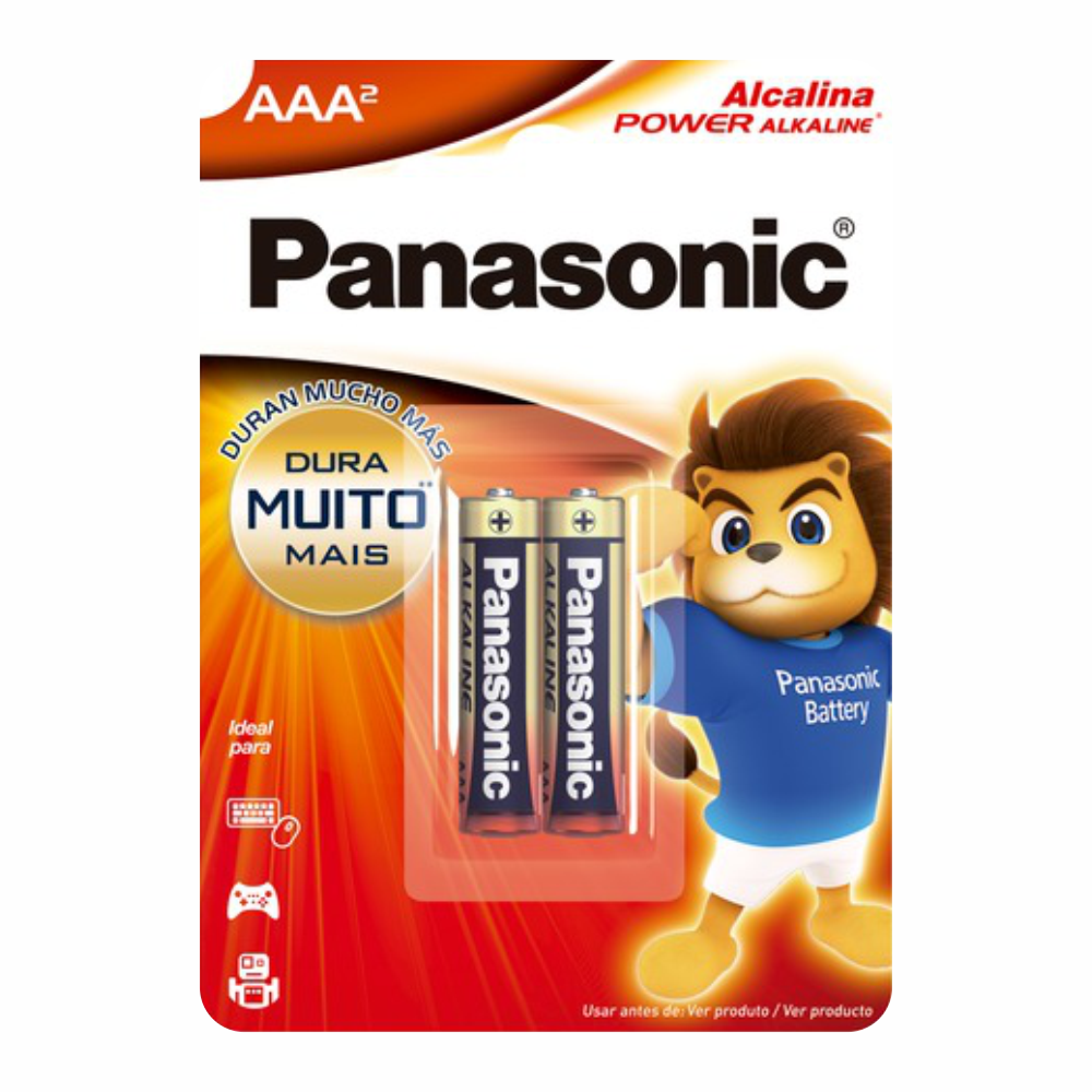 PILHA ALCALINA AAA PANASONIC 1X2UN