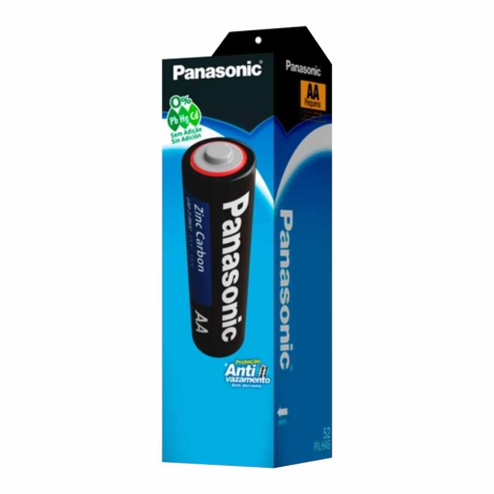 PILHA COMUM AAA PANASONIC 10X4UN