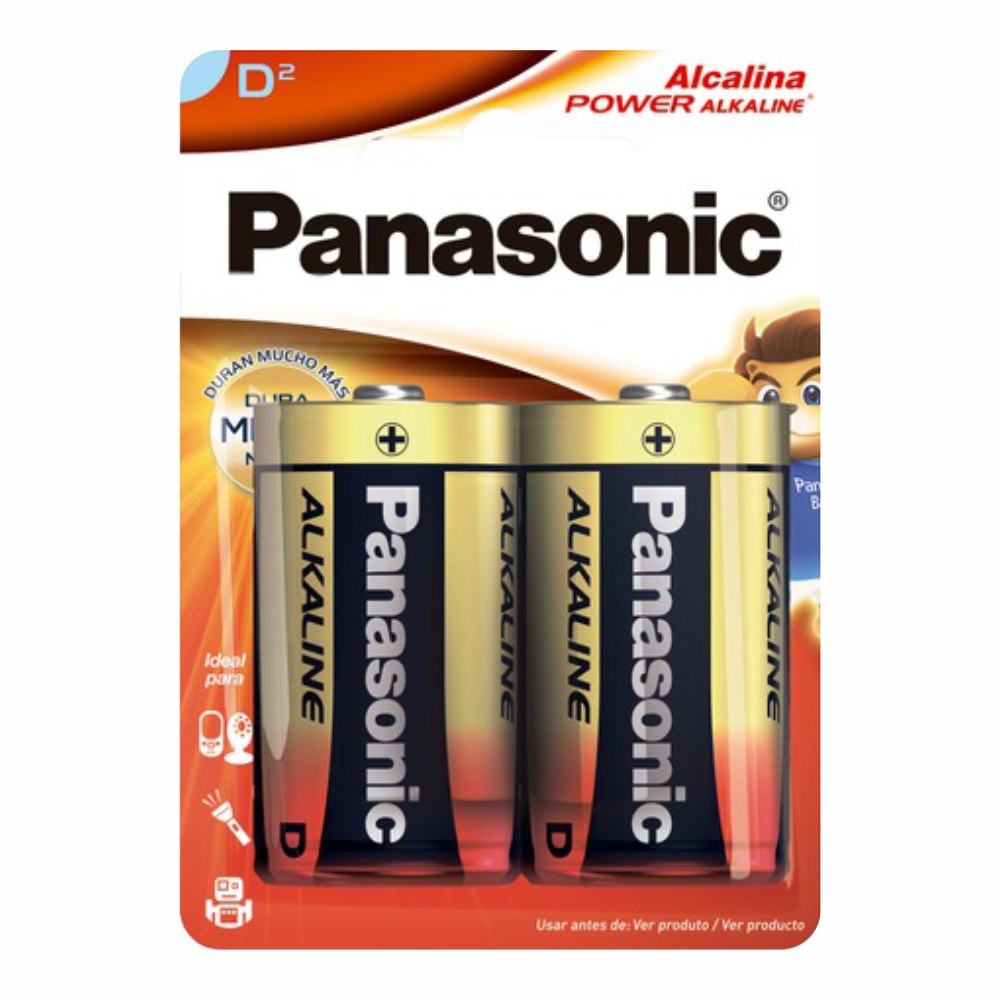 PILHA ALCALINA D PANASONIC 1X2UN